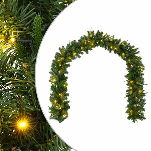 vidaXL Guirnalda de Navidad Verde 270 cm PVC y PE 50 LED