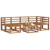 vidaXL Conjunto de sof&aacute;s de exterior 7 pcs Natural