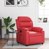 vidaXL Sill&oacute;n reclinable de cuero sint&eacute;tico rojo