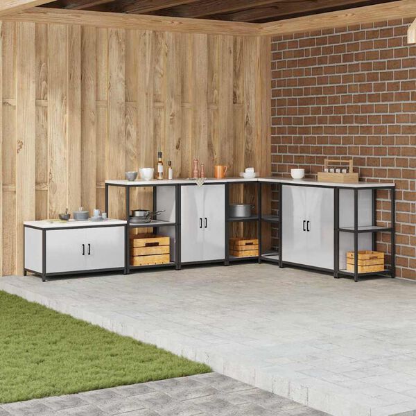 vidaXL Almacenamiento de cocina Plateado 60 x 50 x 92 cm Acero