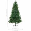 vidaXL &Aacute;rbol de Navidad preiluminado con luces y bolas verde 150 cm