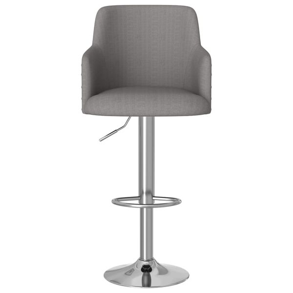 vidaXL Taburetes de cocina 2 unidades tela gris oscuro