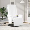vidaXL Sill&oacute;n reclinable masaje con reposapi&eacute;s cuero sint&eacute;tico blanco