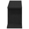 vidaXL Estante para TV de pared Roble Negro 125 x 18 x 23 cm