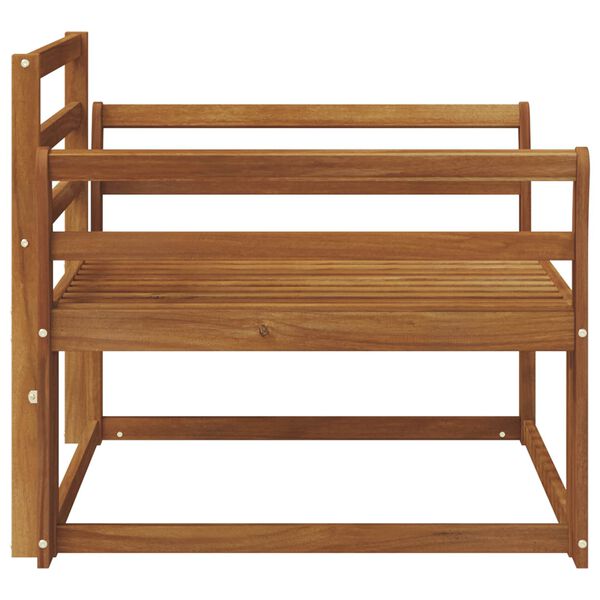 vidaXL Sof&aacute; intermedio de exterior Madera de Acacia S&oacute;lida Natural