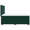 vidaXL Cama box spring con colch&oacute;n terciopelo verde oscuro 140x190 cm