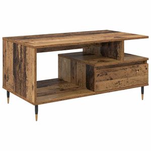 vidaXL Mesa de Caf&eacute; Madera vieja 90 x 49 x 45 cm Madera de ingenier&iacute;a