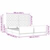 vidaXL Cama tipo Box Spring Gris oscuro 180 x 200 cm Terciopelo