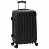 vidaXL Maleta con cerradura 3 pcs Negro 50 x 31 x 78 cm Pl&aacute;stico ABS