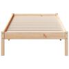 vidaXL Cama extralarga sin colchón madera maciza de pino 80x220 cm