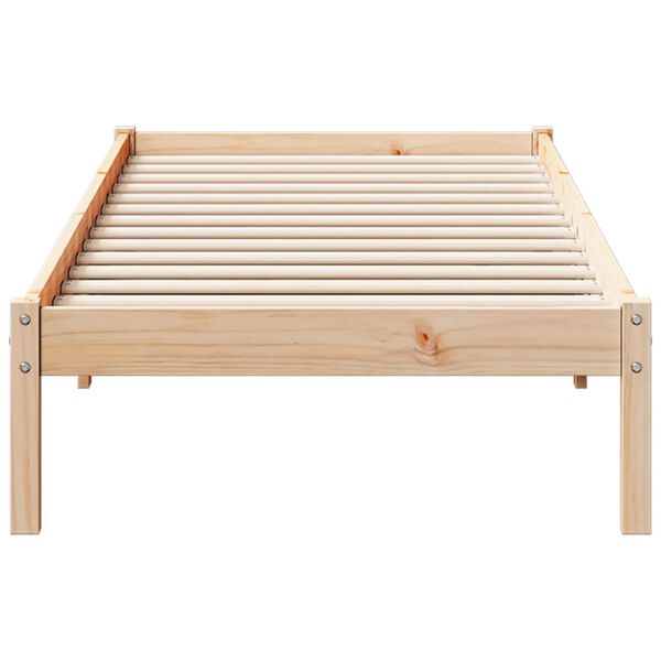 vidaXL Cama extralarga sin colchón madera maciza de pino 80x220 cm