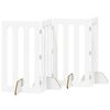 vidaXL Valla plegable para mascotas 4 uds. 201 x 38 x 90 cm