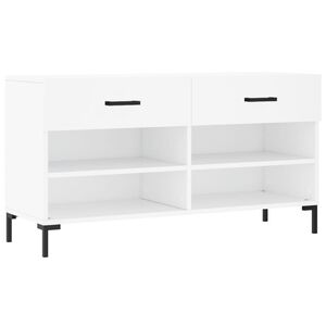 vidaXL Zapatero madera de ingenier&iacute;a blanco 102x35x55 cm