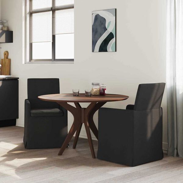 vidaXL Sillas de comedor 2 pcs Negro 57 x 67 x 95 cm tela