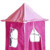 vidaXL Cama alta para ni&ntilde;os con torre madera pino rosa 80x200 cm
