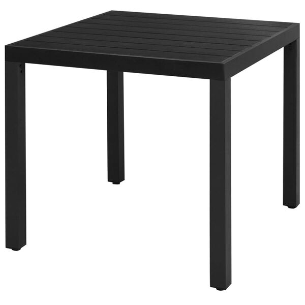 vidaXL Set de comedor de jardín de 3 piezas PVC ratán negro