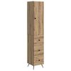 vidaXL Juego de armarios 2 pcs Roble Artesanal 34,5 x 34,5 x 90 cm
