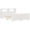 vidaXL Estructura de cama sin colch&oacute;n madera de pino blanca 140x190 cm