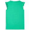 Camiseta infantil verde 116