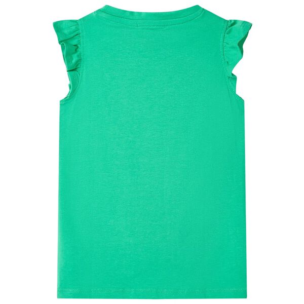 Camiseta infantil verde 116