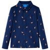vidaXL Camisa infantil azul marino 116