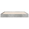 vidaXL Estructura de cama madera de ingenier&iacute;a gris hormig&oacute;n 120x190cm