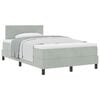 vidaXL Cama tipo Box Spring Gris Claro 120 x 200 cm Terciopelo