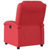 vidaXL Sill&oacute;n reclinable el&eacute;ctrico de cuero sint&eacute;tico rojo