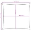 vidaXL Toldo de vela cuadrado tela Oxford gris antracita 5x5 m