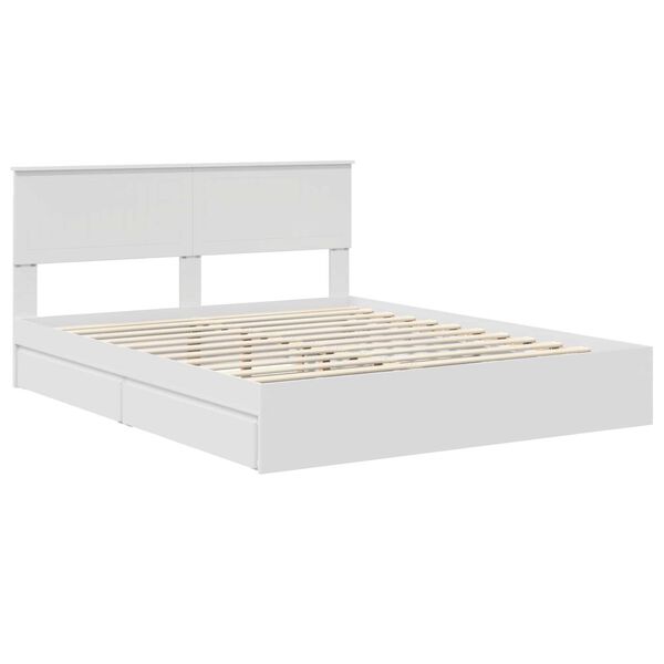 vidaXL Cama con almacenamiento 160 x 200 cm Madera de ingenier&iacute;a