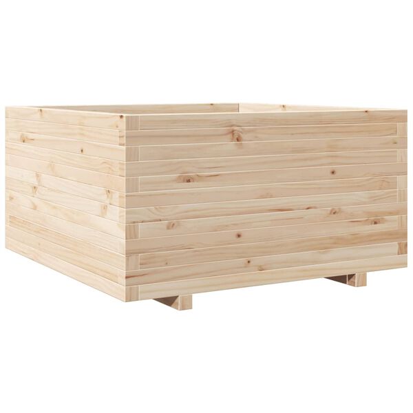 vidaXL Jardinera madera maciza de pino 90x90x49,5 cm
