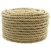vidaXL Cuerda para barco 12 mm 50 m Natural