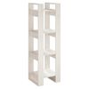 vidaXL Estanter&iacute;a/divisor de espacios madera pino blanco 41x35x125 cm