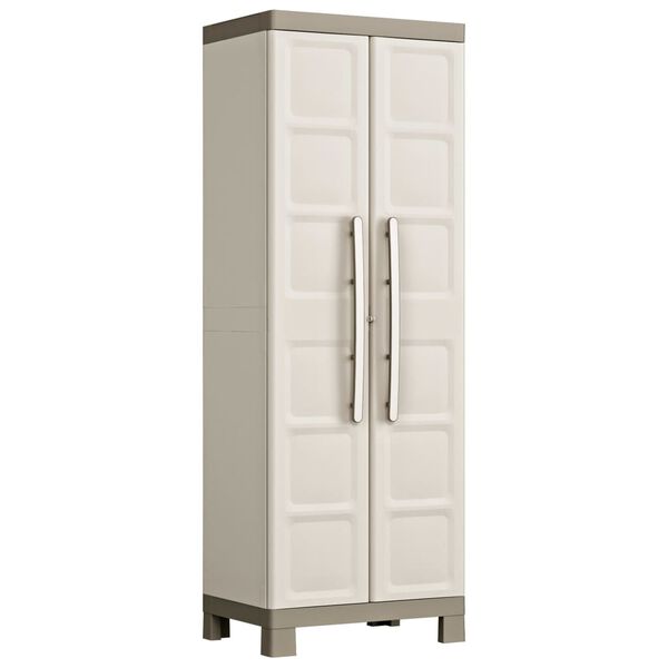 Keter Armario de almacenaje con estantes Excellence beige taupe 182 cm