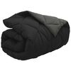 vidaXL Edred&oacute;n de Invierno Negro y Antracita 220 x 155 cm Microfibra