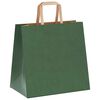 vidaXL Bolsas de papel con asas 50 uds verde 26x17x25 cm