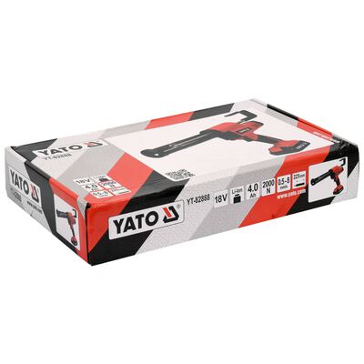 YATO Pistola de sellado con batería de iones de litio 4,0 Ah 18 V