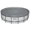 Bestway Cubierta para Piscina &Oslash;4,88 m Redondo Poli&eacute;ster Gris