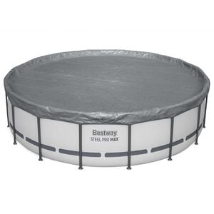 Bestway Cubierta para Piscina &Oslash;4,88 m Redondo Poli&eacute;ster Gris