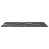 vidaXL Tablero mesa dise&ntilde;o m&aacute;rmol vidrio templado negro 120x65 cm 8 mm