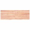 vidaXL Estante pared madera roble tratada marrón claro 180x60x(2-4) cm