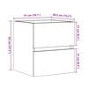 vidaXL Armario de lavabo madera ingenier&iacute;a roble Sonoma 41x38,5x45 cm