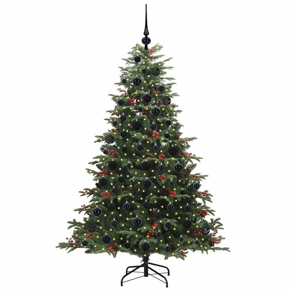 vidaXL &Aacute;rbol de Navidad artificial Verde 180 cm PVC, Metal y Pl&aacute;stico