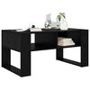 vidaXL Mesa de Caf&eacute; Roble Negro 92 x 53 x 45 cm Madera de ingenier&iacute;a