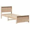 vidaXL Estructura de cama Marr&oacute;n 90 x 200 cm Madera de ingenier&iacute;a