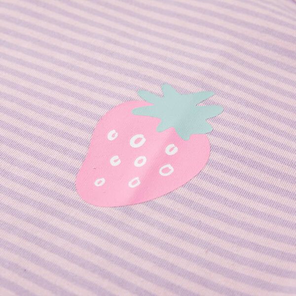 Camiseta infantil con mangas de volantes lila 104