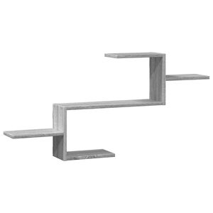 vidaXL Estante de pared madera ingenier&iacute;a gris Sonoma 104x15x49 cm