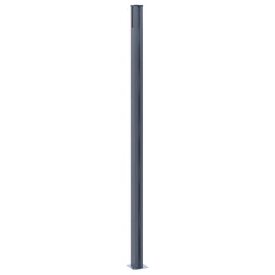 vidaXL Postes de valla 2 unidades aluminio gris oscuro 185 cm