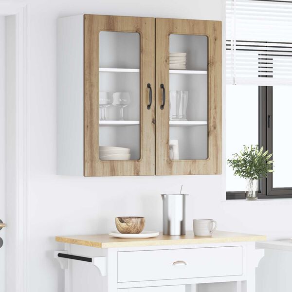 vidaXL Mueble de Cocina Kalmar 2 pcs Roble artesanal 40 x 31 x 80 cm