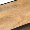 vidaXL Mueble para TV de madera maciza de mango rugosa 110x30x45 cm